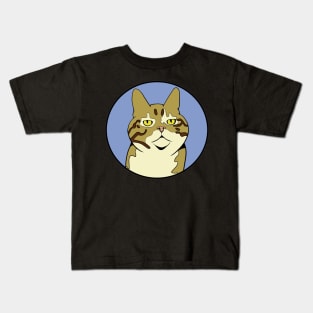 Serious Cat - Funny Animal Design Kids T-Shirt